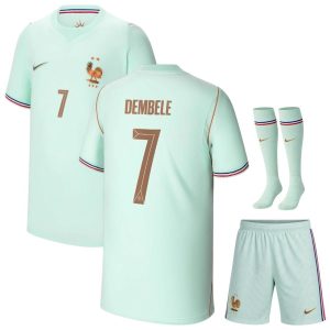 Maillot Equipe de France Kit Enfant Vert Coupe du Monde 2026 Dembele