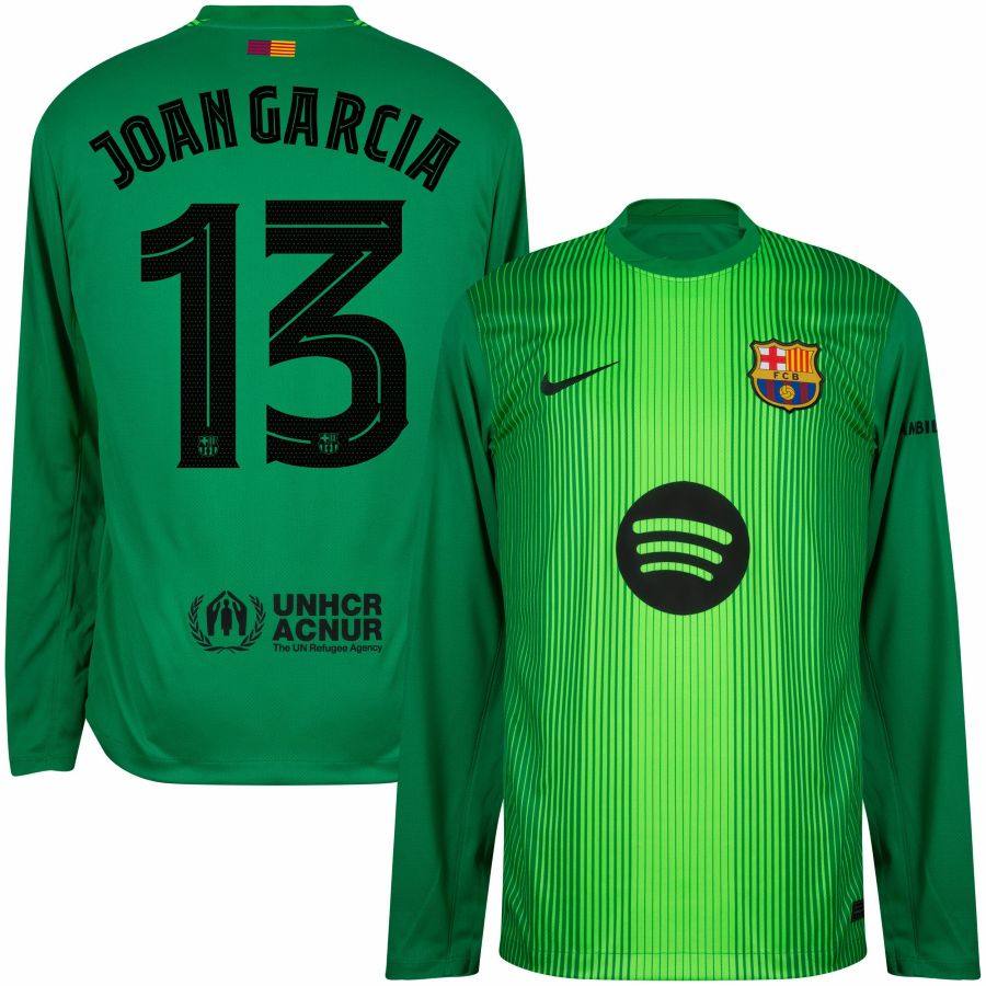 Maglia da portiere del Barcellona, ​​stagione 2025-2026, Joan Garcia, UCL 1.jpg