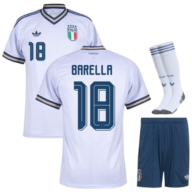 Maillot Italie Kit Enfant Exterieur 2026 2027 Barella