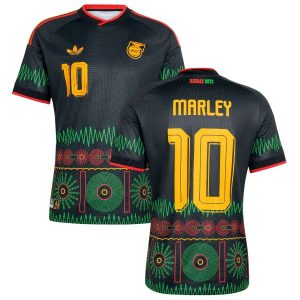 Camiseta de visitante de Jamaica 2026 Bob Marley 10