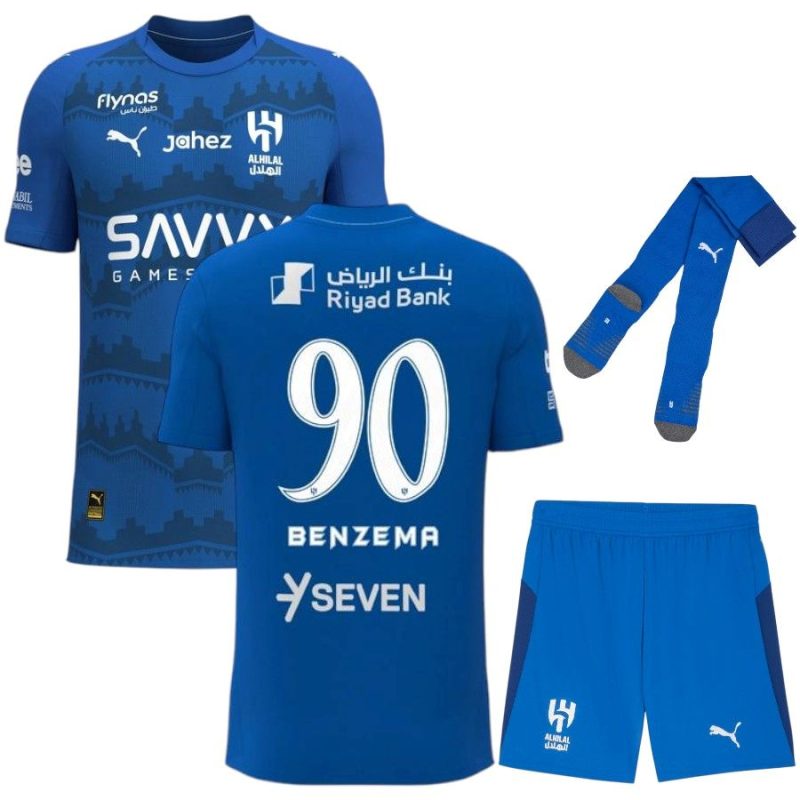 Kit de local Al-Hilal para niños 2025-2026 - Benzema 1.jpg