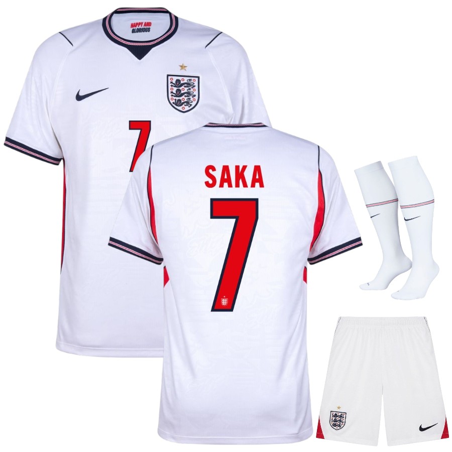 Maillot Kit Enfant Angleterre Domicile 2026 2027 Saka