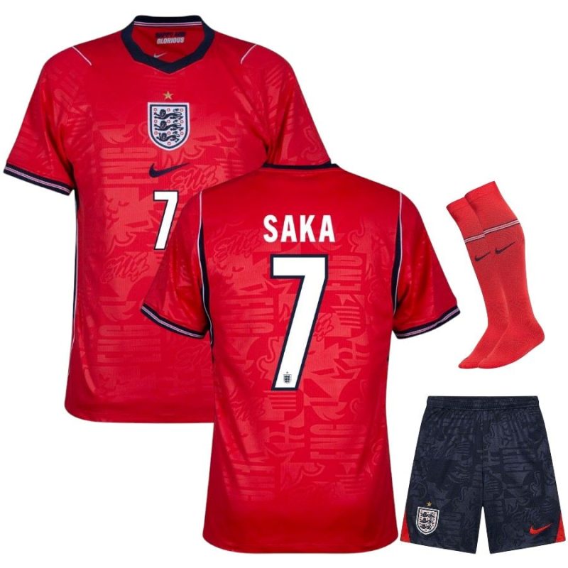 Maillot Kit Enfant Angleterre Exterieur 2026 2027 Saka