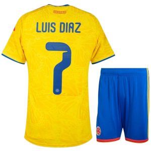 Camiseta local de Colombia 2026/2027 para niños - Luis Díaz