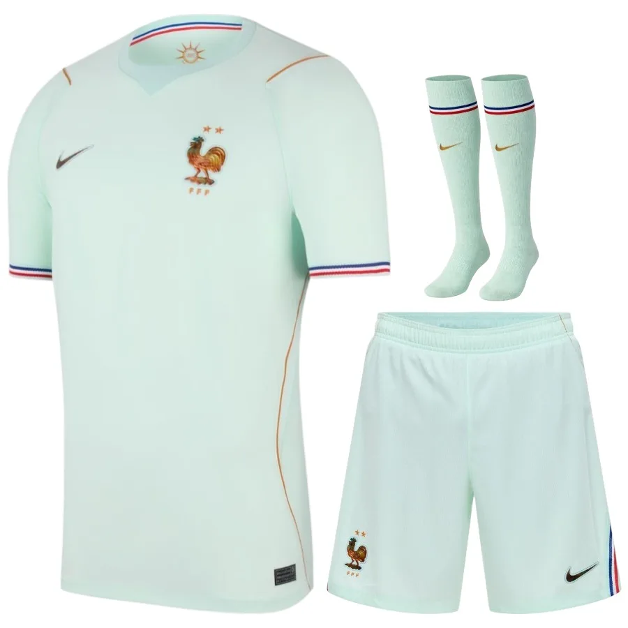 Maillot Kit Enfant Equipe de France Vert Coupe du Monde 2026 Maillot Kit Enfant Equipe de France Vert Coupe du Monde 2026