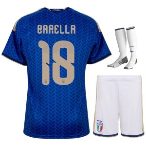 Camiseta local de Italia 2026/2027 para niños - Barella