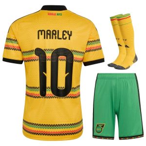 Camiseta local de Jamaica 2026 para niños Bob Marley 10