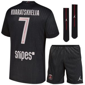 Camiseta infantil del PSG Jordan 4.ª equipación 2025-2026 de Kvaratskhelia