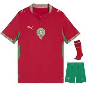 Maillot Maroc Kit Enfant Domicile Coupe du Monde 2026