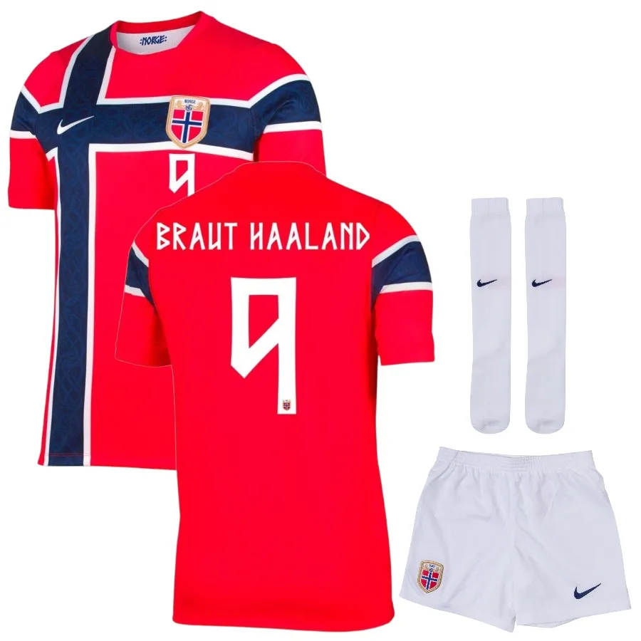 Norway Home Kit for Kids 2026/2027 Haaland Norway Home Kit for Kids 2026/2027 Haaland