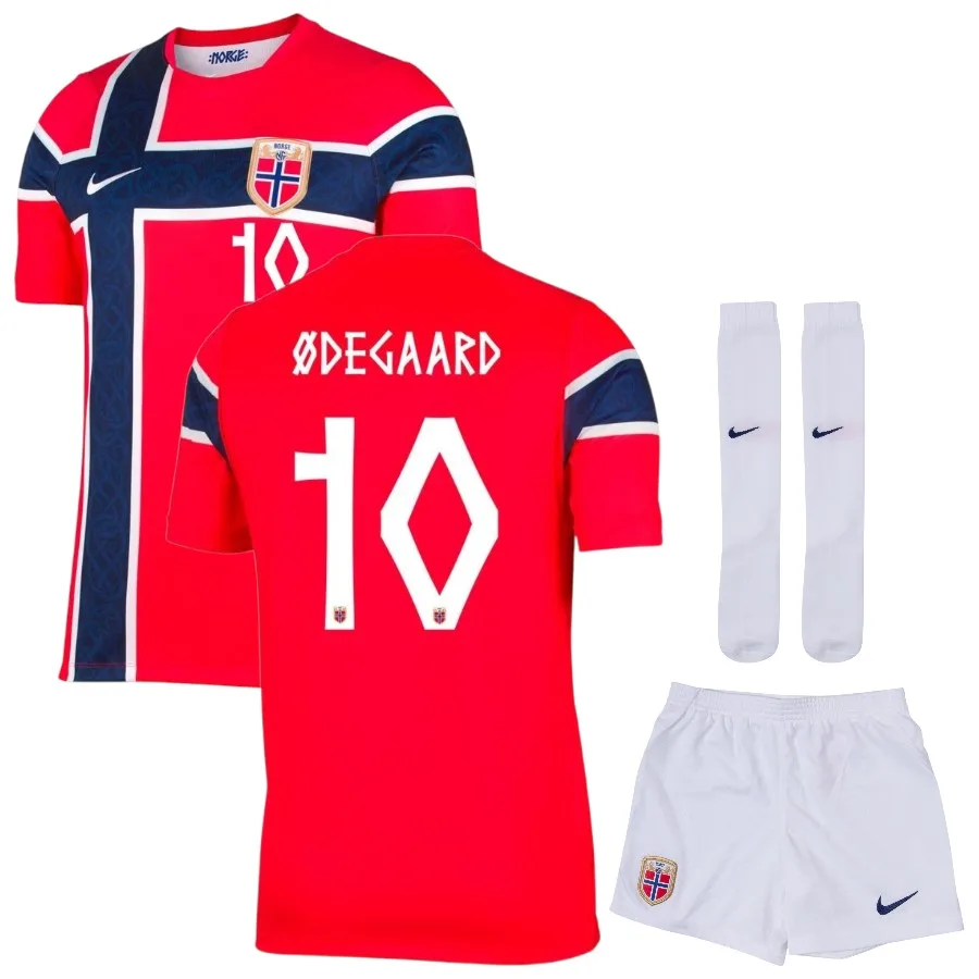 Kit casa Norvegia per bambini 2026-2027 Odegaard Kit casa Norvegia per bambini 2026-2027 Odegaard