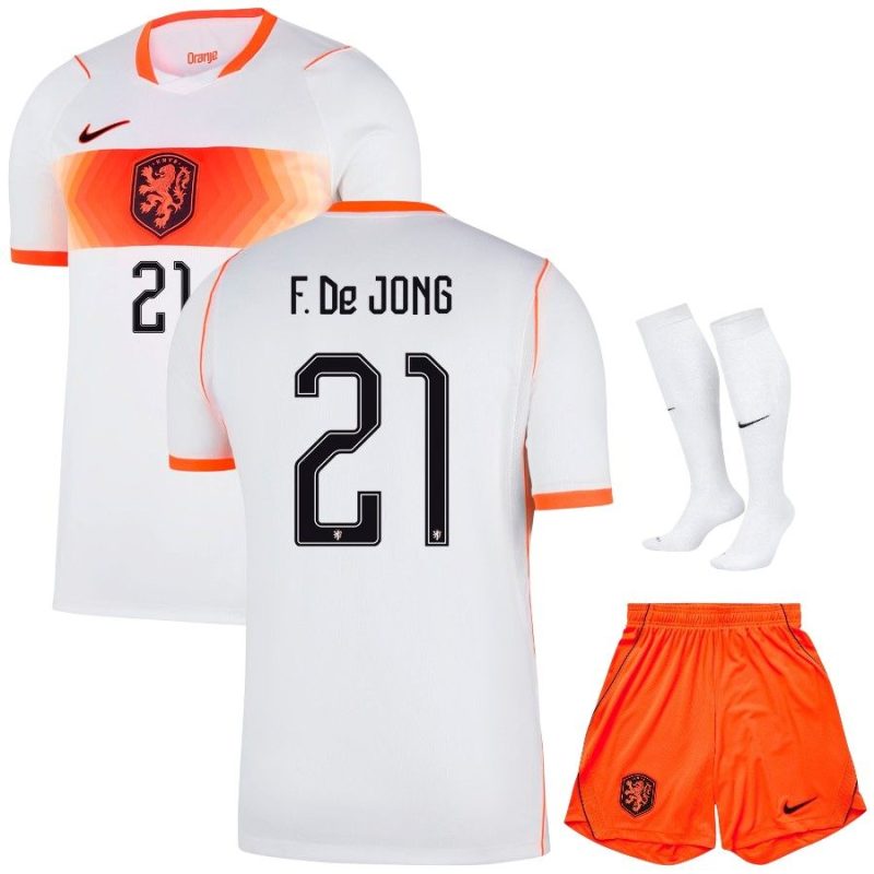 Maillot Pays Bas Kit Enfant Exterieur 2026 2027 De Jong