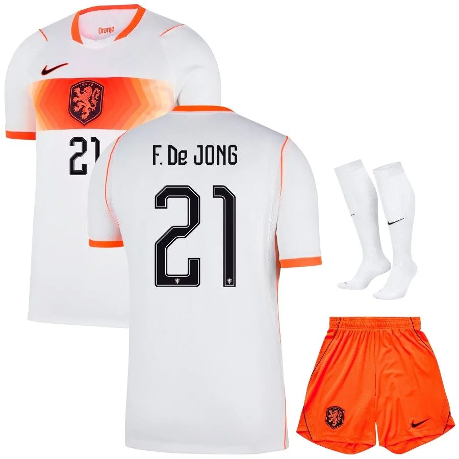 Maillot Pays Bas Kit Enfant Exterieur 2026 2027 De Jong