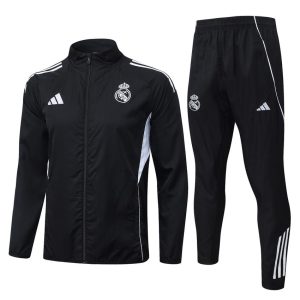 Real Madrid Tracksuit Jacket 2025/2026 Charcoal Black