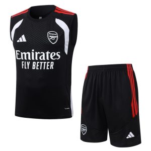 Debardeur Short Arsenal 2026 2027 Noir Rouge