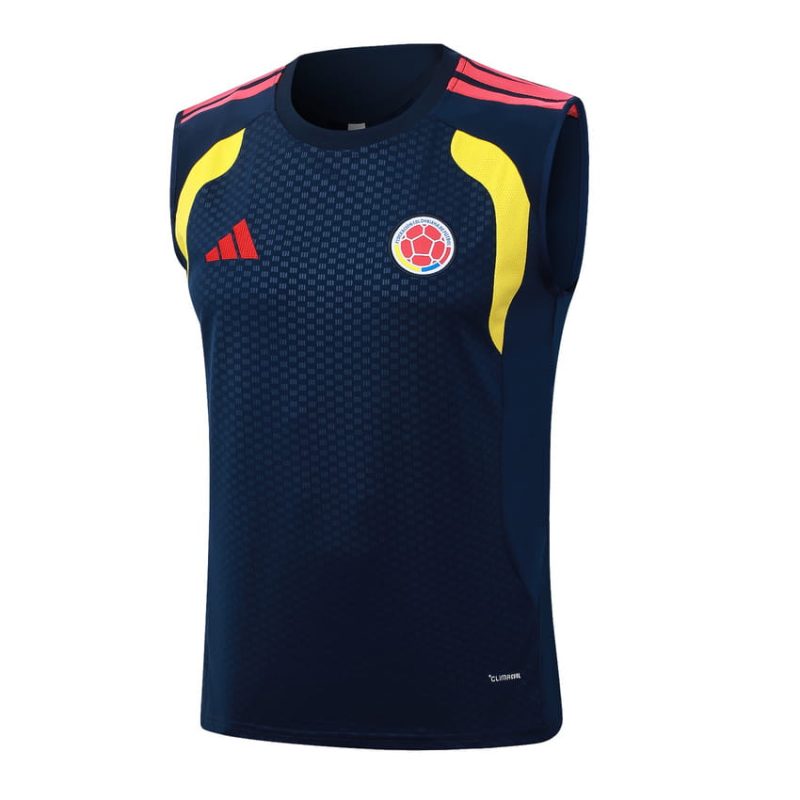 Debardeur Short Colombie 2026 2027 Bleu Foncé (4) Debardeur Short Colombie 2026 2027 Bleu Foncé