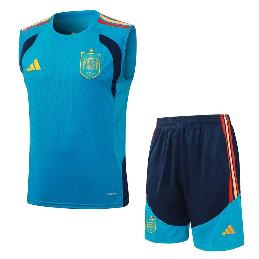 Debardeur Short Espagne 2026 2027 Bleu Clair