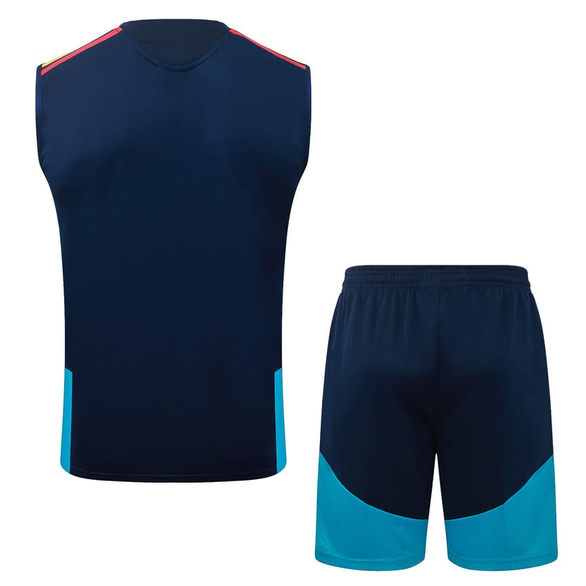 Debardeur Short Espagne 2026 2027 Bleu Sombre