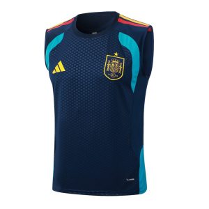 Debardeur Short Espagne 2026 2027 Bleu Sombre