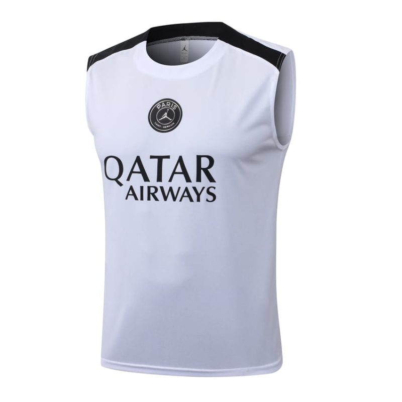 Debardeur Short PSG 2026 2027 Blanc Gris (2) Debardeur Short PSG 2026 2027 Blanc Gris