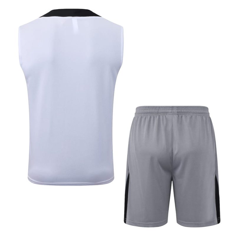 Debardeur Short PSG 2026 2027 Blanc Gris (3) Debardeur Short PSG 2026 2027 Blanc Gris