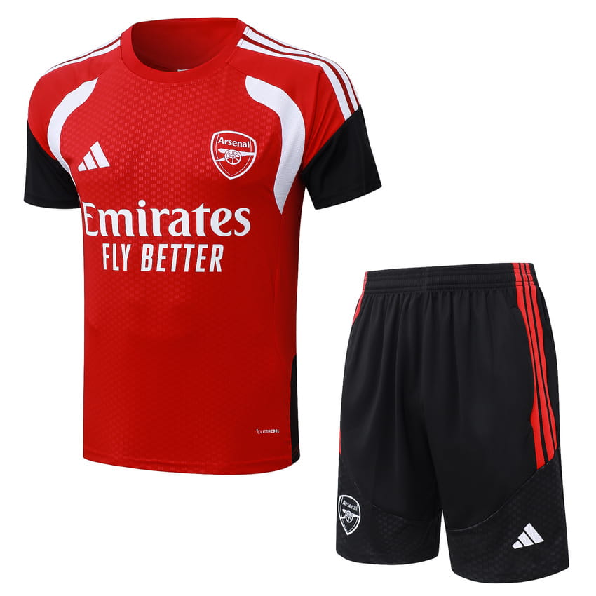 Ensemble Maillot Short Arsenal 2026 2027 Rouge Clair