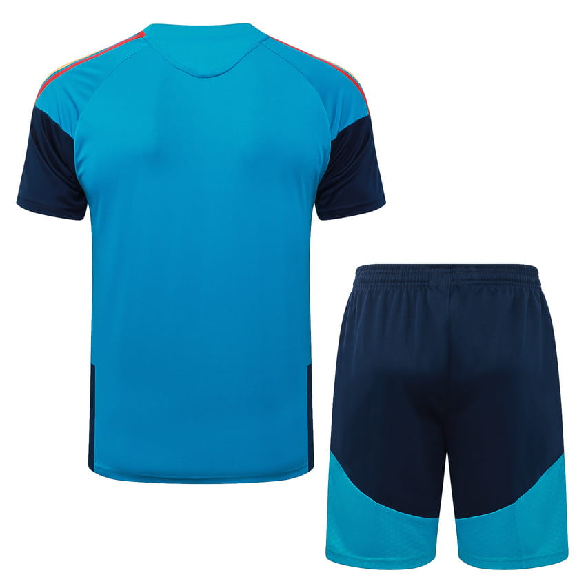 Ensemble Maillot Short Espagne 2026 2027 Bleu Clair