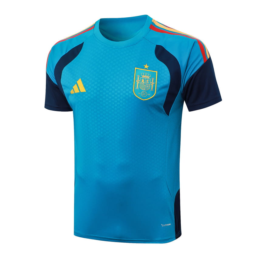 Ensemble Maillot Short Espagne 2026 2027 Bleu Clair