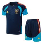 Ensemble Maillot Short Espagne 2026 2027 Bleu Sombre