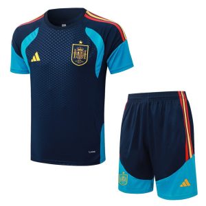 Ensemble Maillot Short Espagne 2026 2027 Bleu Sombre