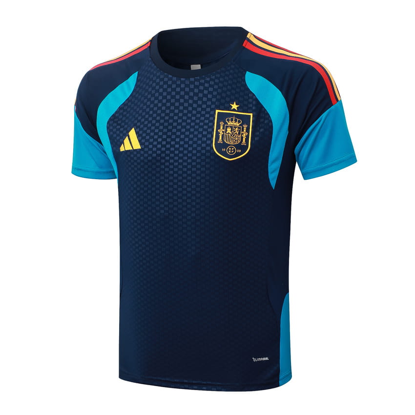 Ensemble Maillot Short Espagne 2026 2027 Bleu Sombre