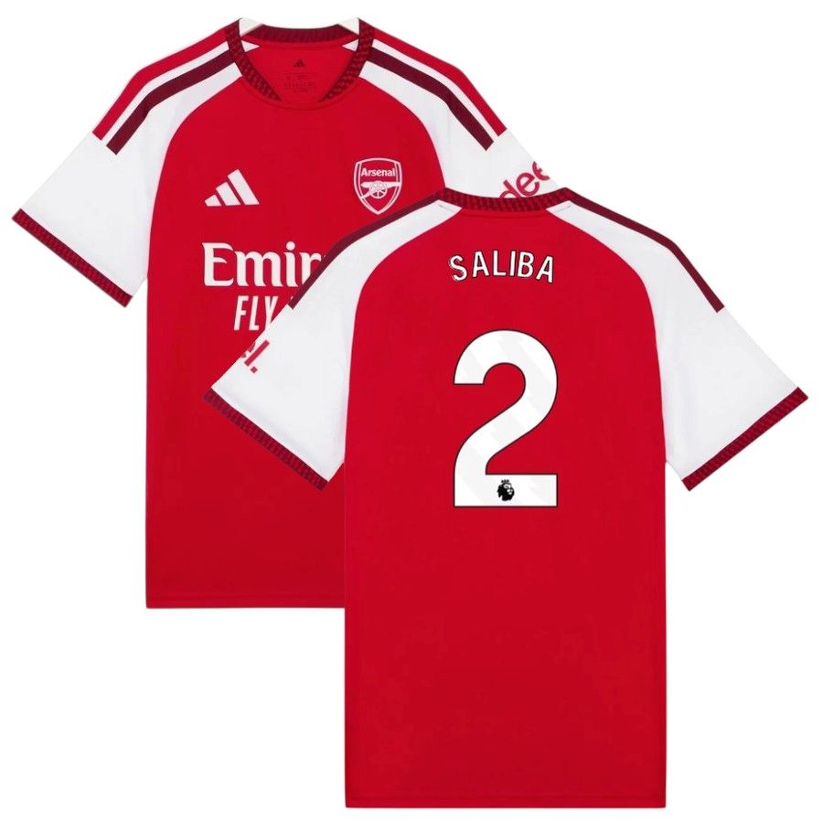 Maillot Arsenal Domicile 2026 2027 Saliba (1)