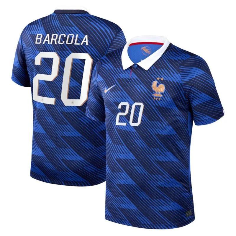Maillot Equipe de France Domicile Coupe du Monde 2026 Barcola