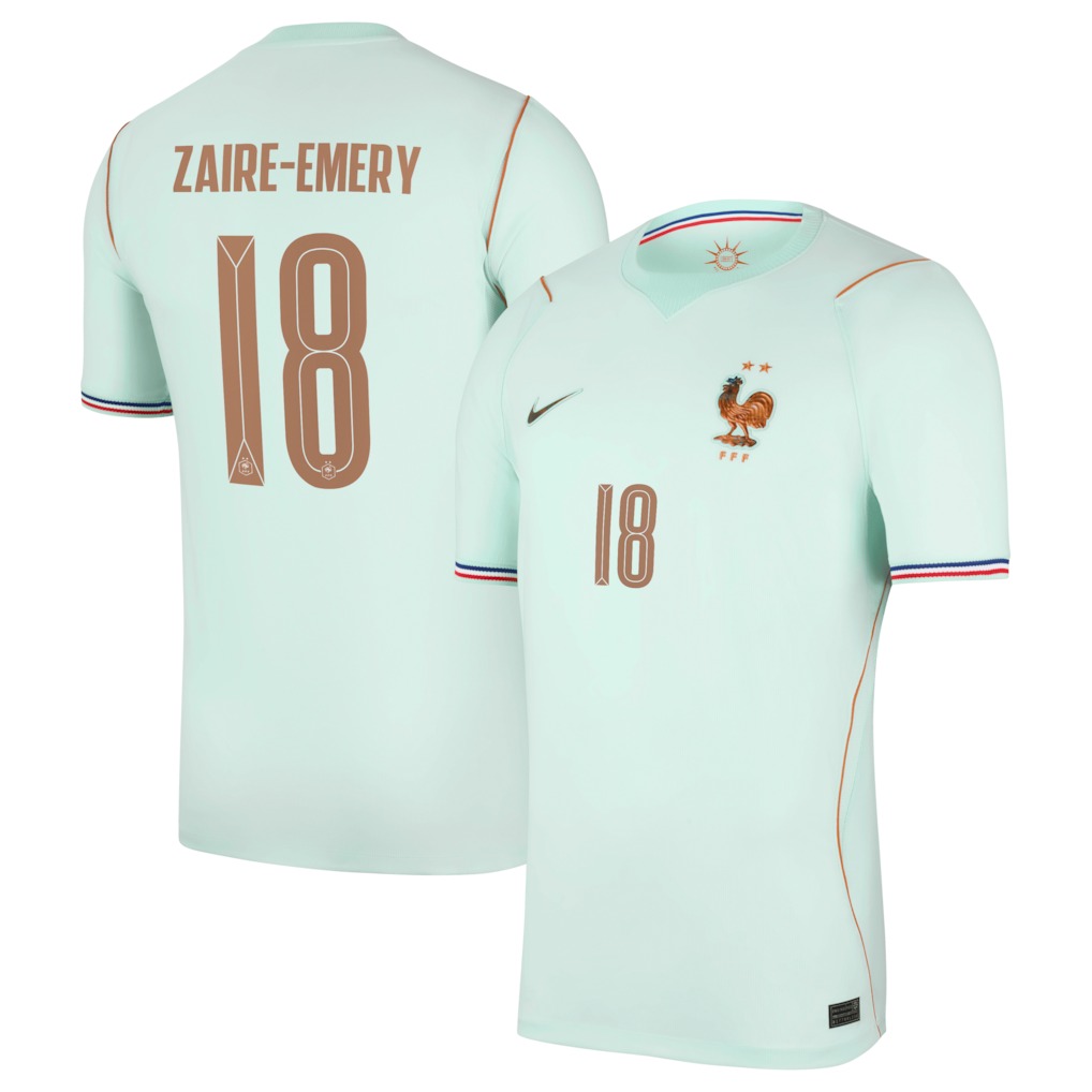 Maillot Equipe de France Exterieur Coupe du Monde 2026 Zaire Emery
