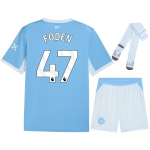 Maillot Kit Enfant Manchester City Domicile 2026 2027 Foden