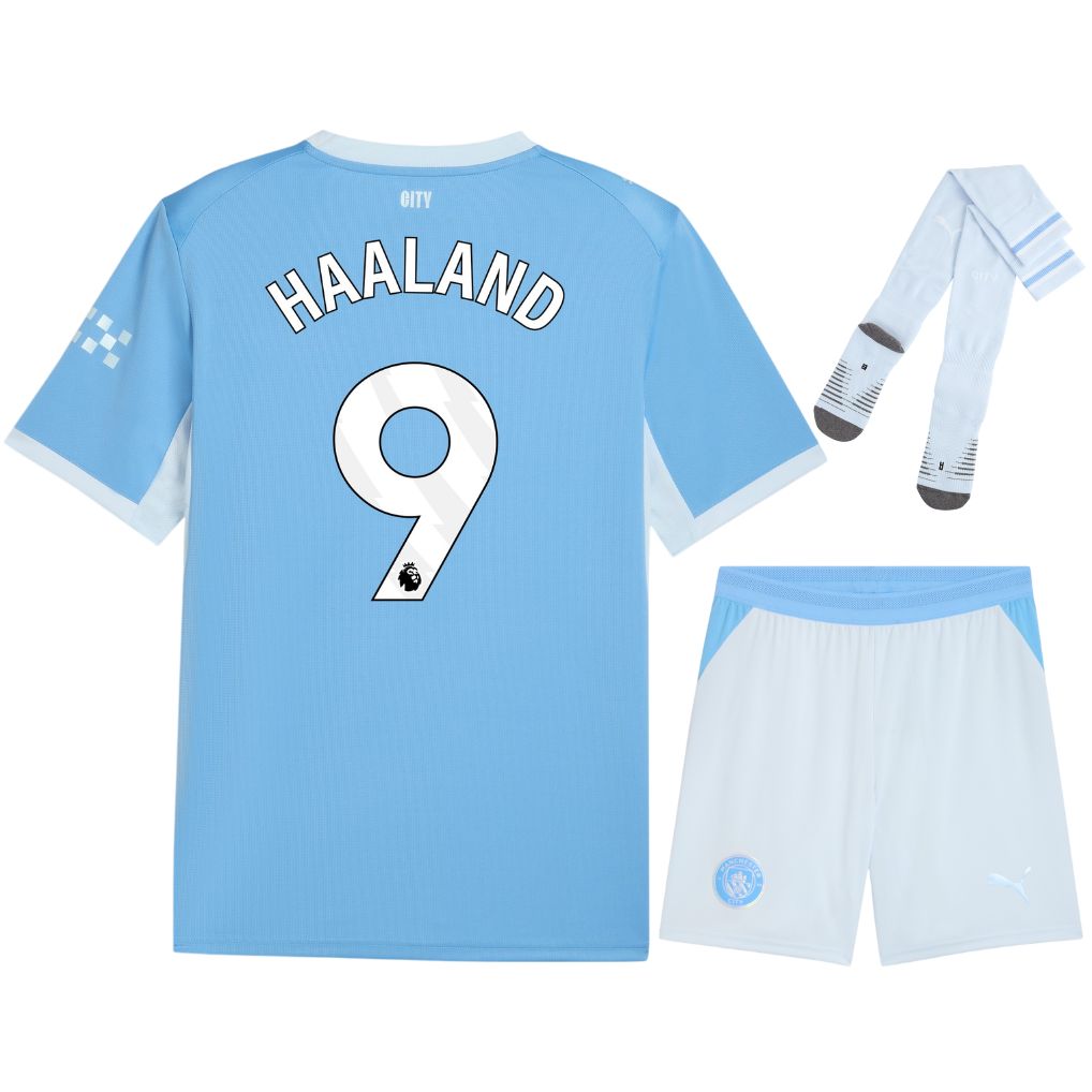 Maillot Kit Enfant Manchester City Domicile 2026 2027 Haaland
