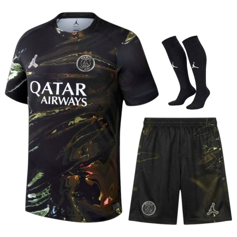 Maillot Kit Enfant PSG Jordan Night 2025 2026 2 étoiles Maillot Kit Enfant PSG Jordan Night 2025 2026 2 étoiles