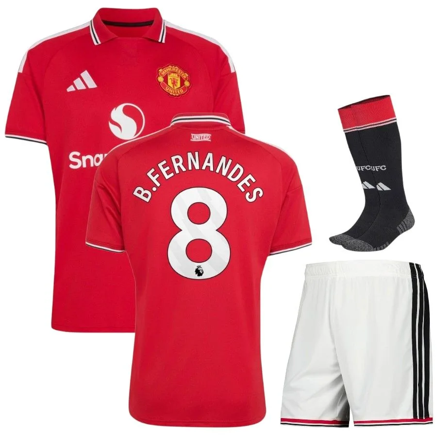 Maillot Manchester United Kit Enfant Domicile 2026 2027 Fernandes