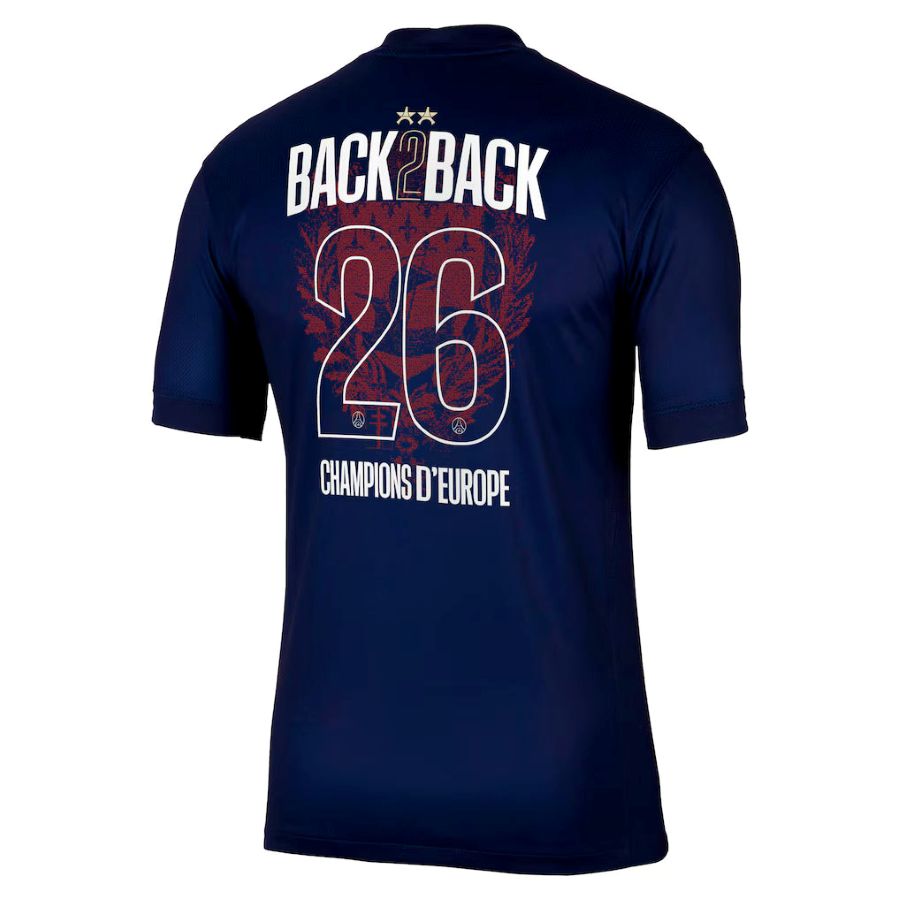 Maillot PSG Domicile 2 étoiles Champions D'Europe 26 Maillot PSG Domicile 2 étoiles Champions D'Europe 26