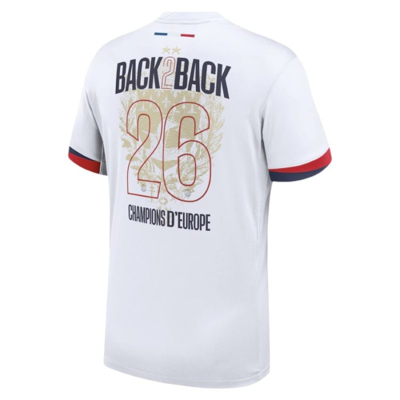 Maillot PSG Exterieur 2 Etoiles Champions D'Europe 26 Maillot PSG Exterieur 2 Etoiles Champions D'Europe 26