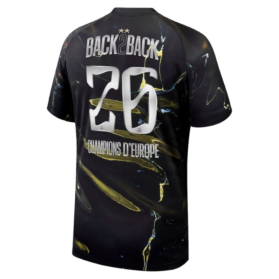 Maillot PSG Jordan Night 2 Etoiles Champions D'Europe 26