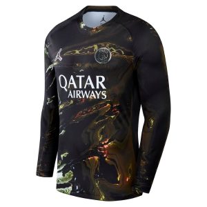 Camiseta de manga larga del PSG Jordan Night 2-Star, campeona de Europa, talla 26 (1)