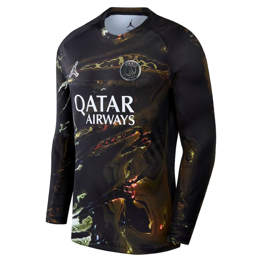 Maillot PSG Jordan Night 2 étoiles Champions D'Europe 26 Manches Longues (1)
