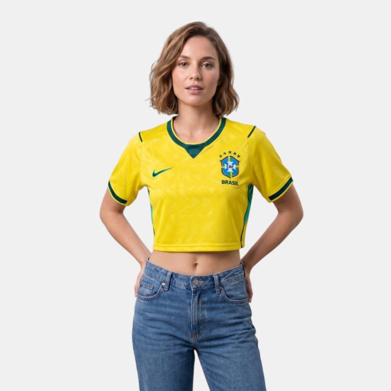 Maillot Top Bresil Domicile 2026 2027 Femme (1) Maillot Top Bresil Domicile 2026 2027 Femme (1)