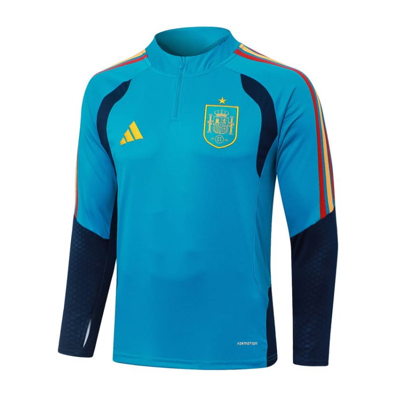 Spain Training Tracksuit 2026-2027 Light Blue (3) Spain Training Tracksuit 2026-2027 Light Blue