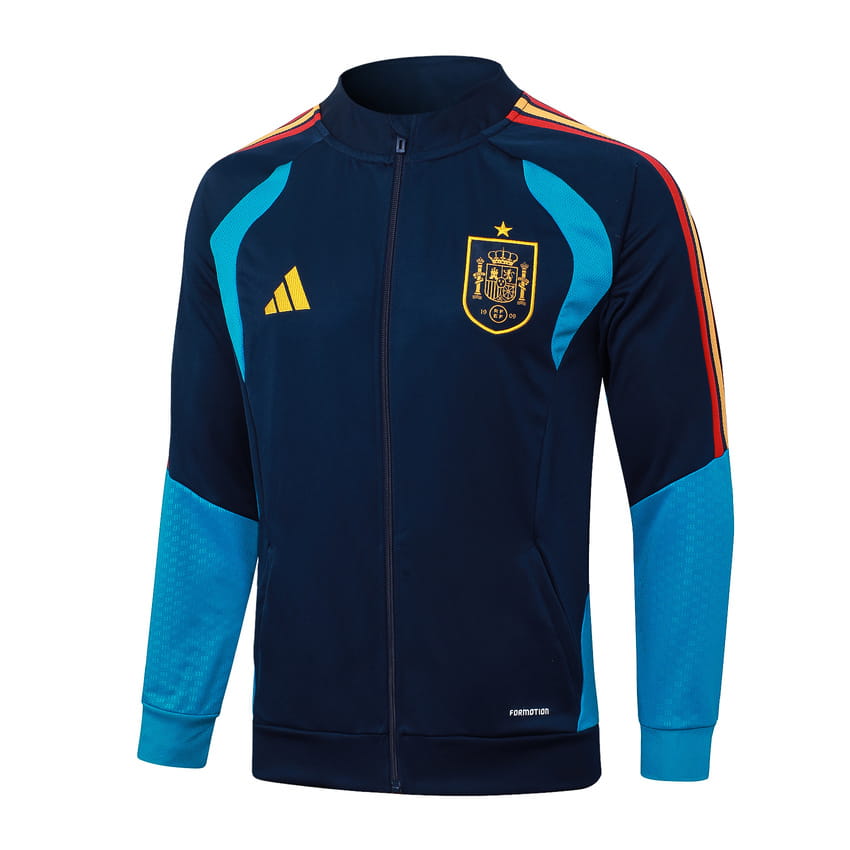 Survetement Espagne Veste 2026 2027 Bleu Sombre