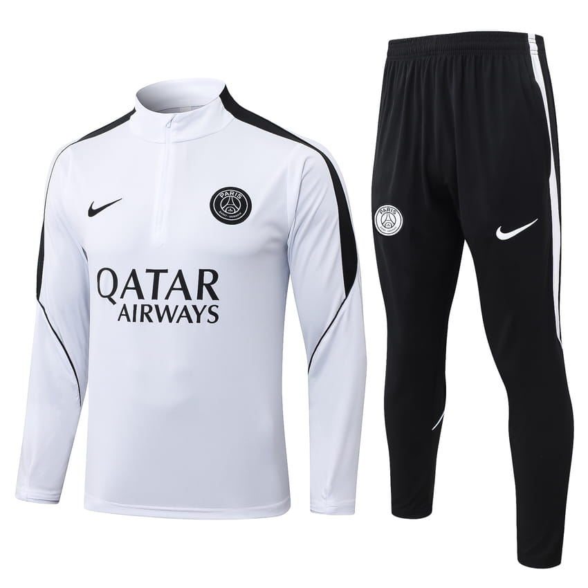 Survetement PSG Training 2026 2027 Blanc Noir