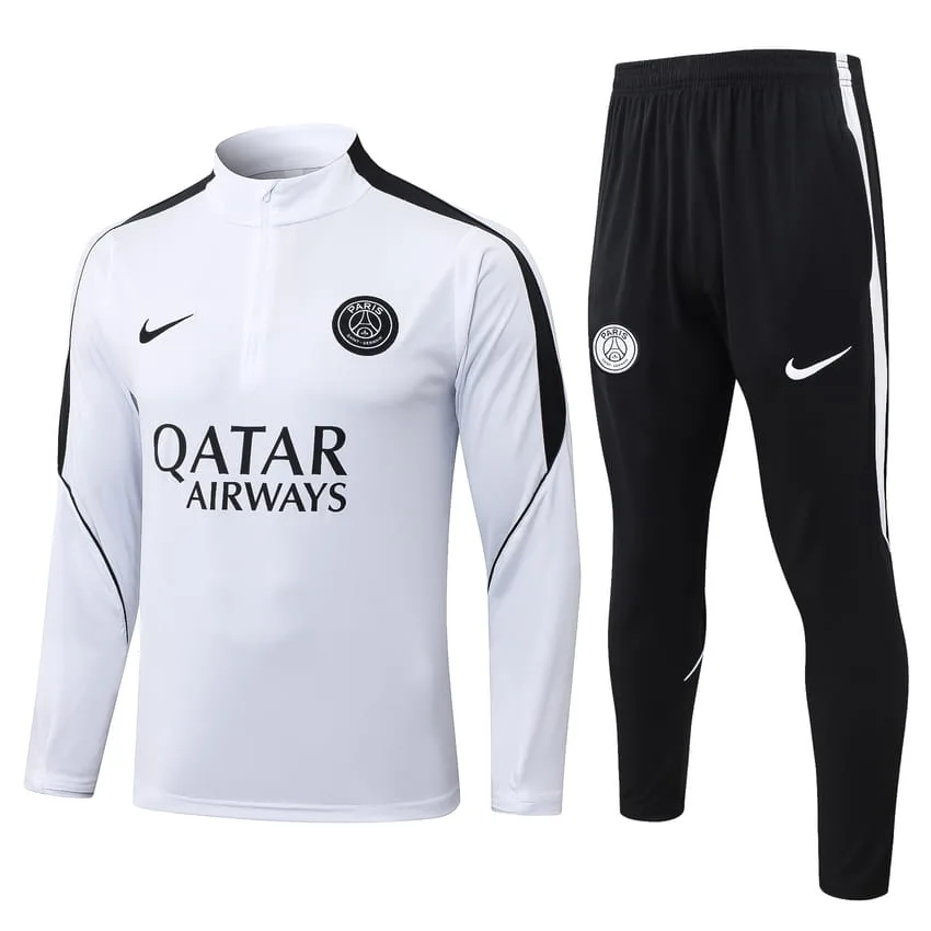 Survetement PSG Training 2026 2027 Blanc Noir