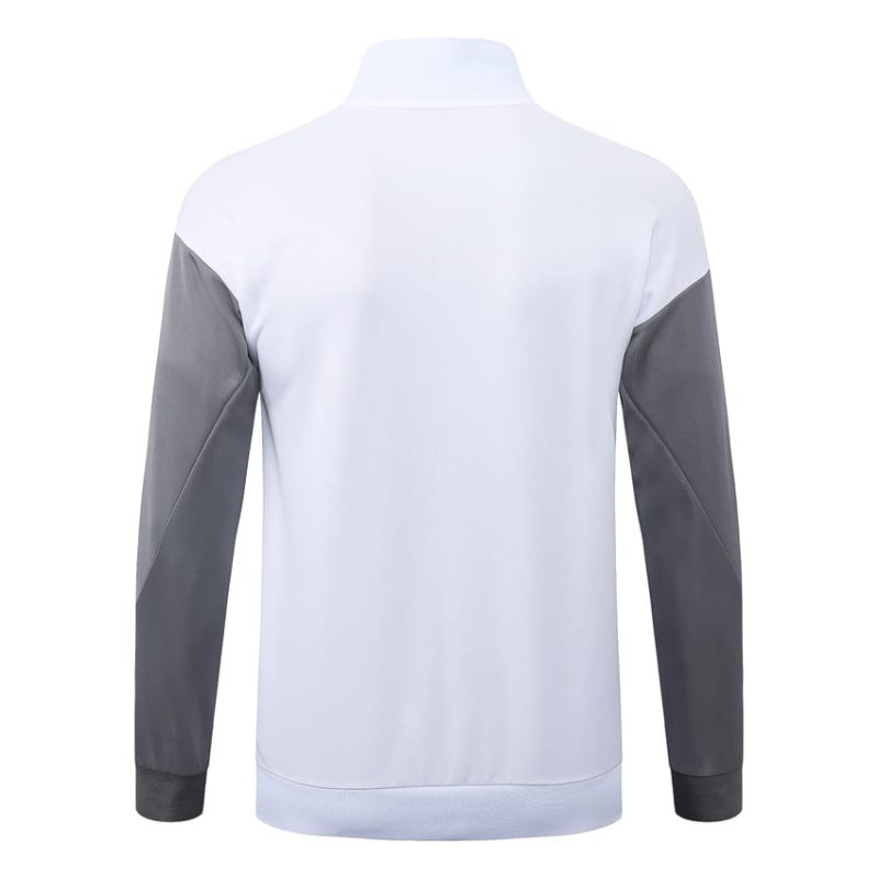 Survetement PSG Veste 2026 2027 Blanc Gris (3) Survetement PSG Veste 2026 2027 Blanc Gris