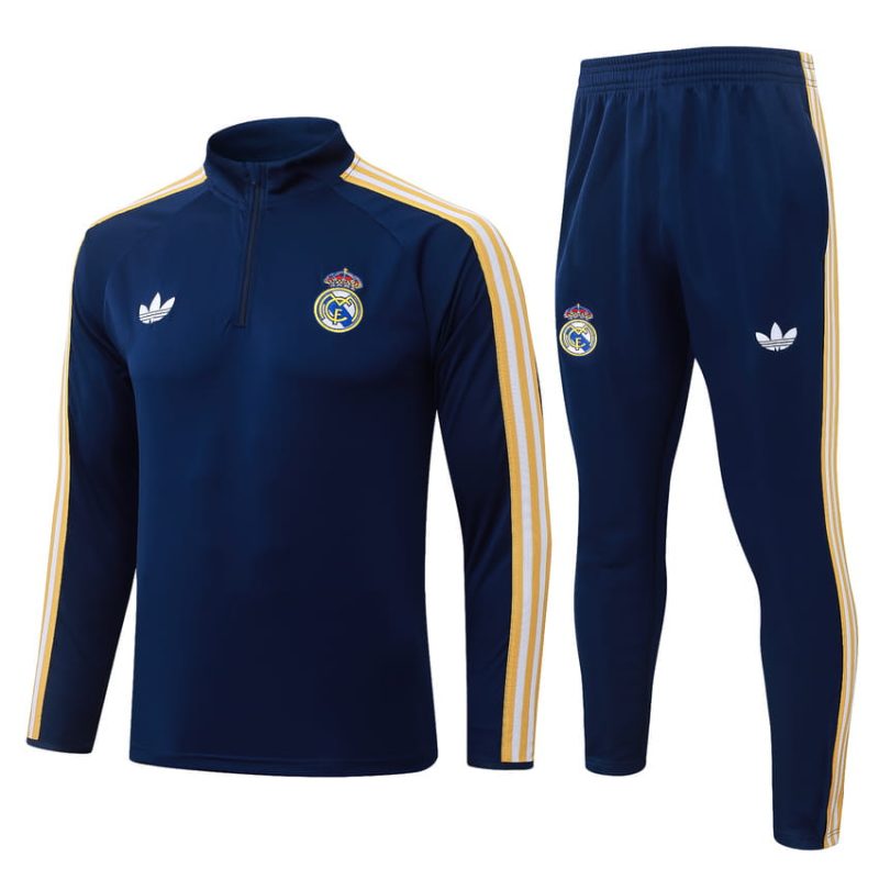 Survetement Real Madrid Training 2026 2027 Bleu Sombre